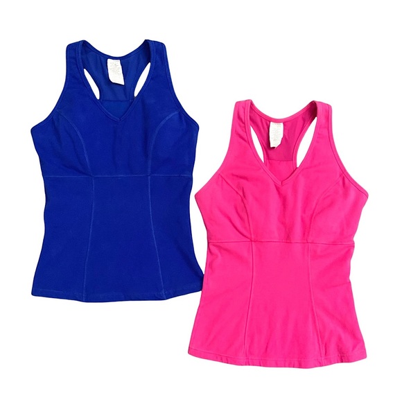 Danskin Now Tops - ❌ SOLD ❌ Danskin Athletic Tank Top Bundle Racerback Exercise Pink Blue Small